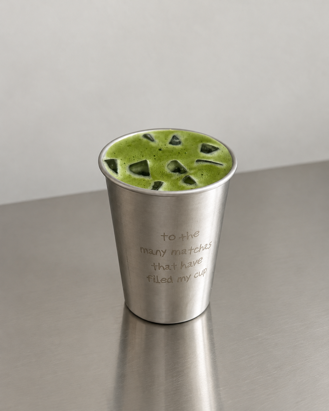 NEW — limited edition stainless steel cup
